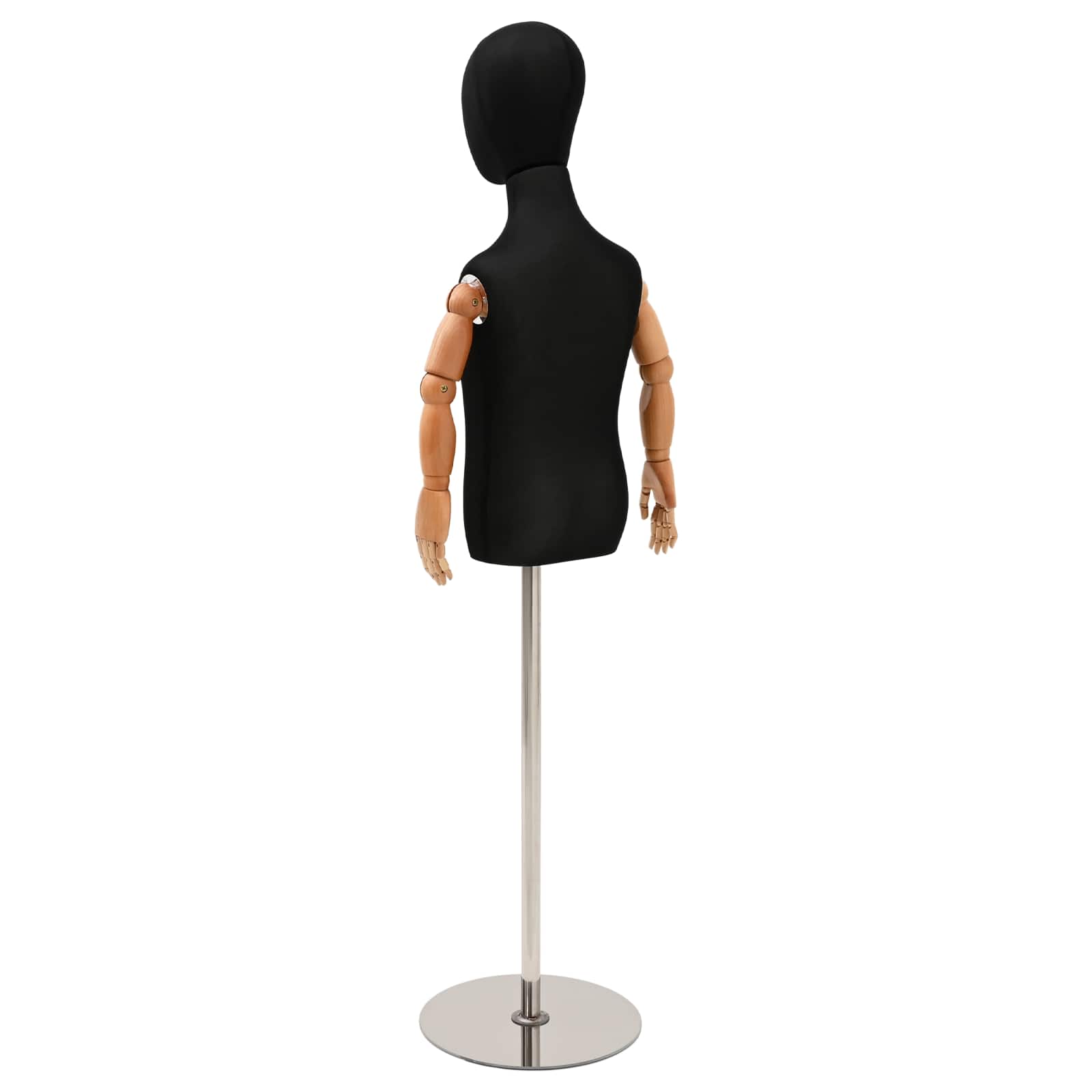 Verstellbares 120-150 cm Mannequin mit Basis Unisex PP Weiß