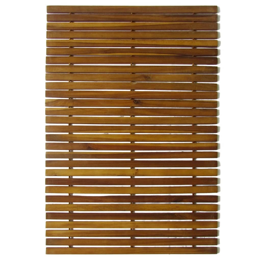 Badematte Braun 60 x 40 cm Massives Akazienholz