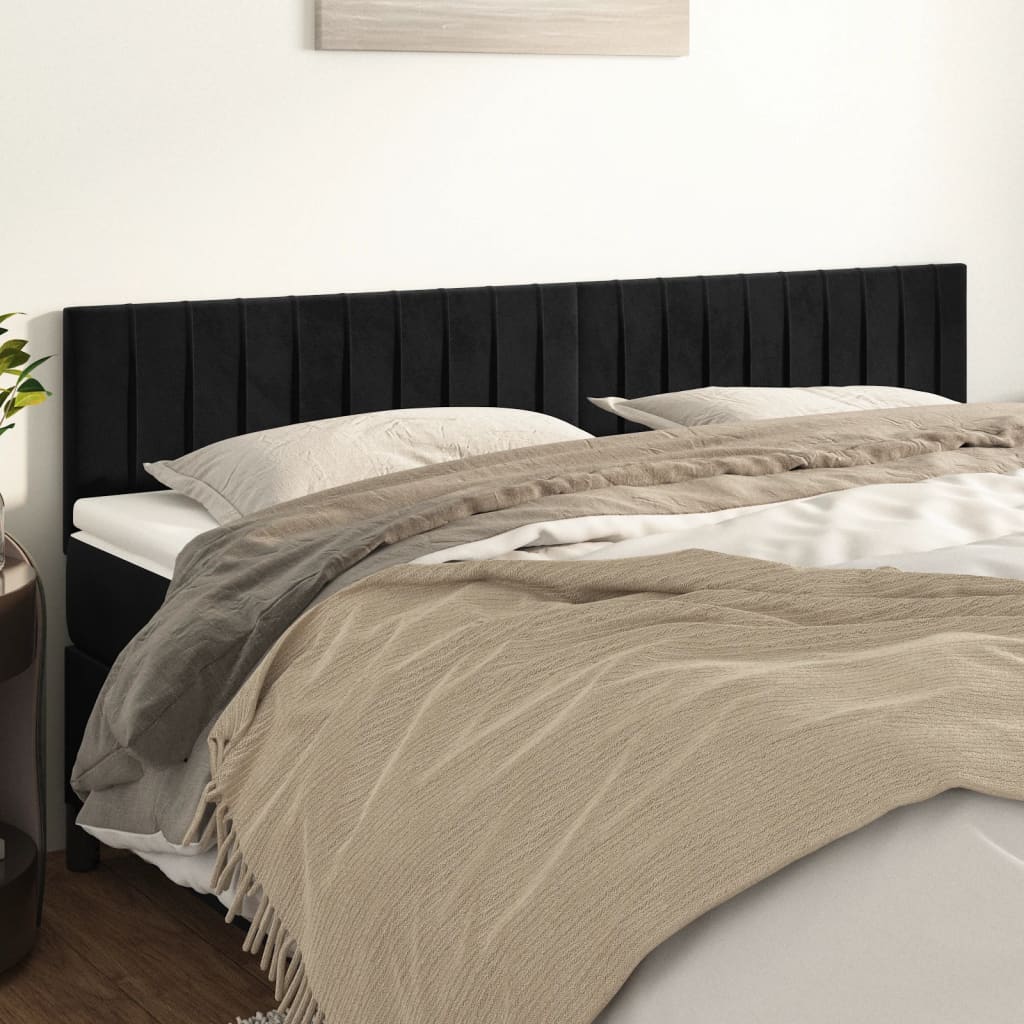 Kopfteil Hellgrau 80x5x118/128 cm Samt