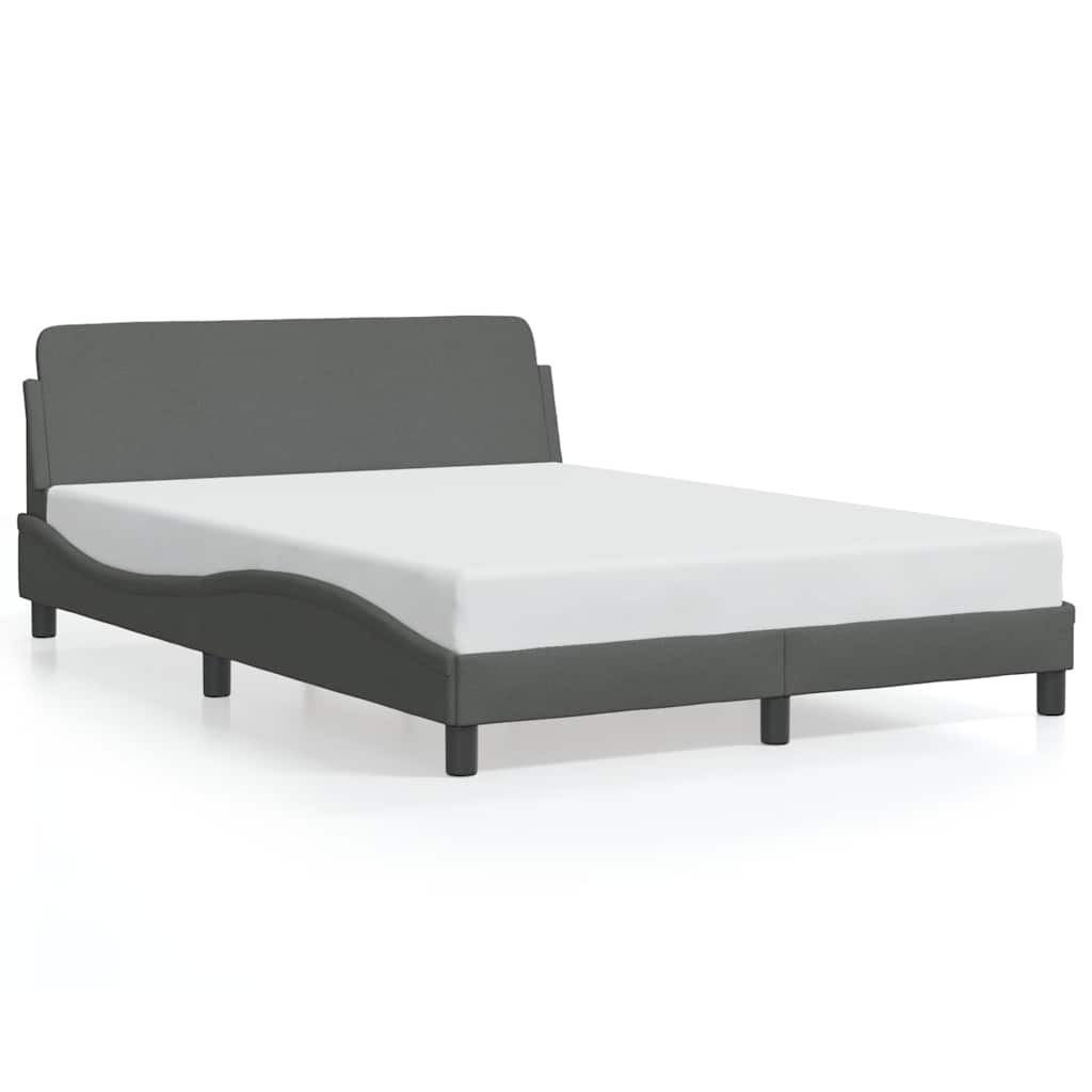 Bettgestell "Dover" Hellgrau 100x190 cm Stoff