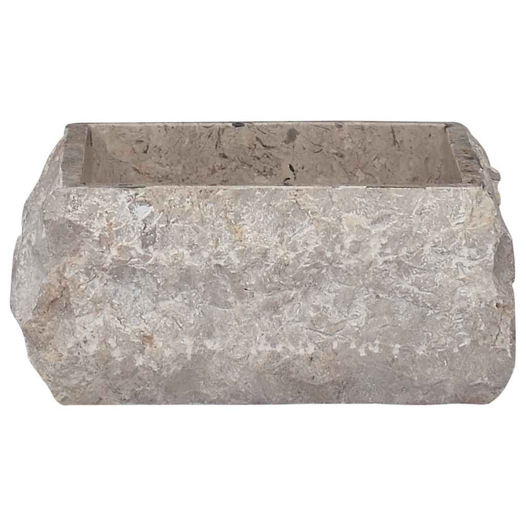 Waschbecken Creme 30x30x13 cm Marmor