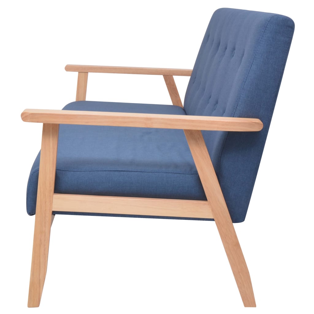 2-Sitzer-Sofa Stoff Hellgrau