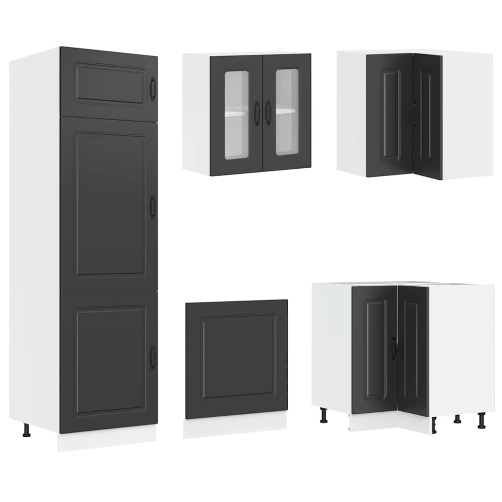 14-tlg. Küchenschrank-Set Kalmar Weiß Holzwerkstoff