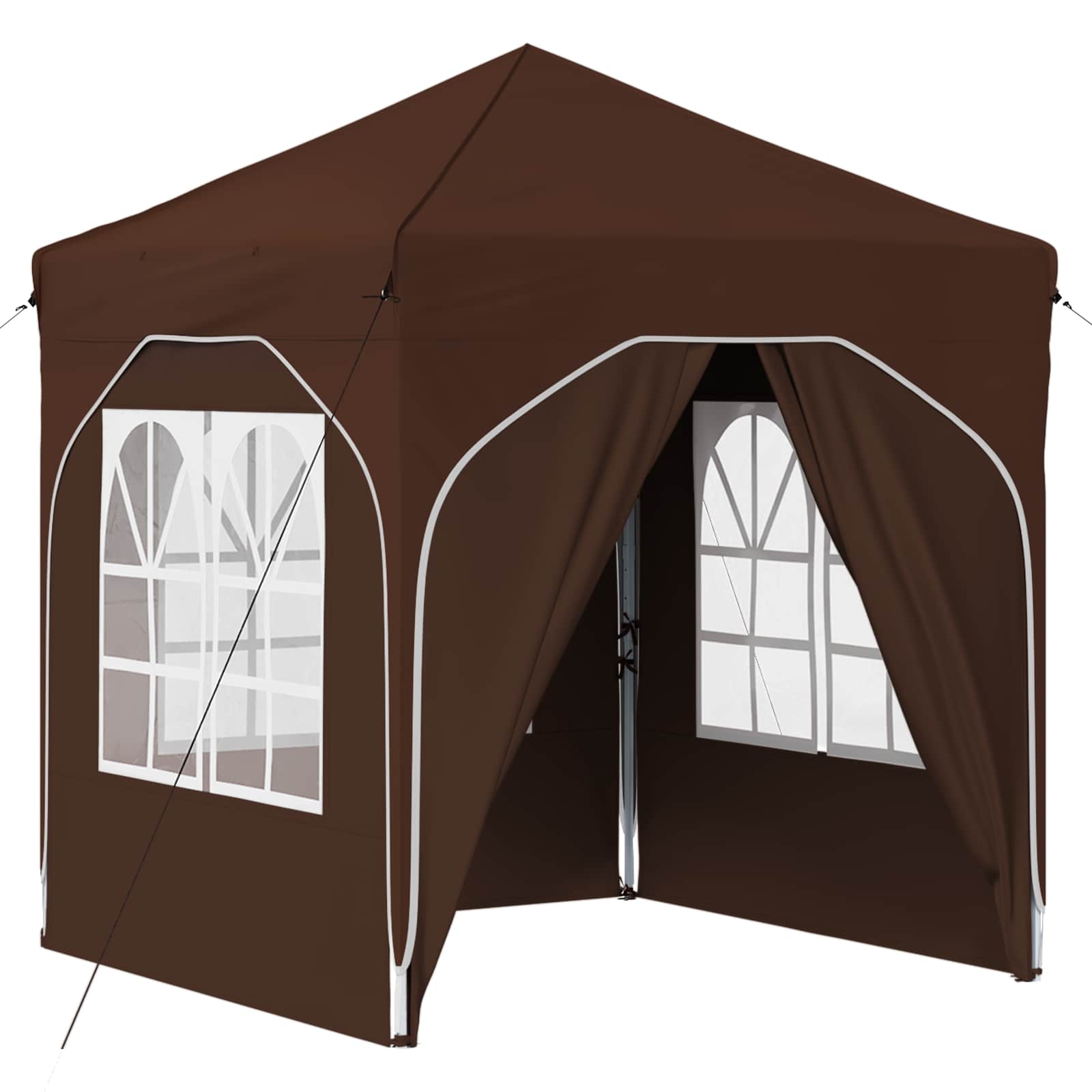 Pop-up Partyzelt 194 x 194 x 245 cm Creme