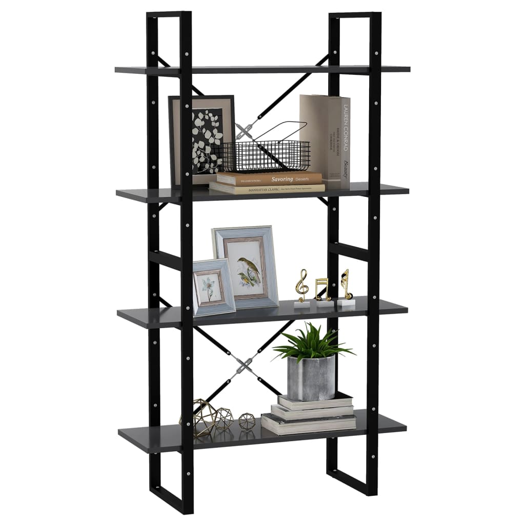 Bücherregal 2 Fächer Weiß 80x30x70 cm Holzwerkstoff