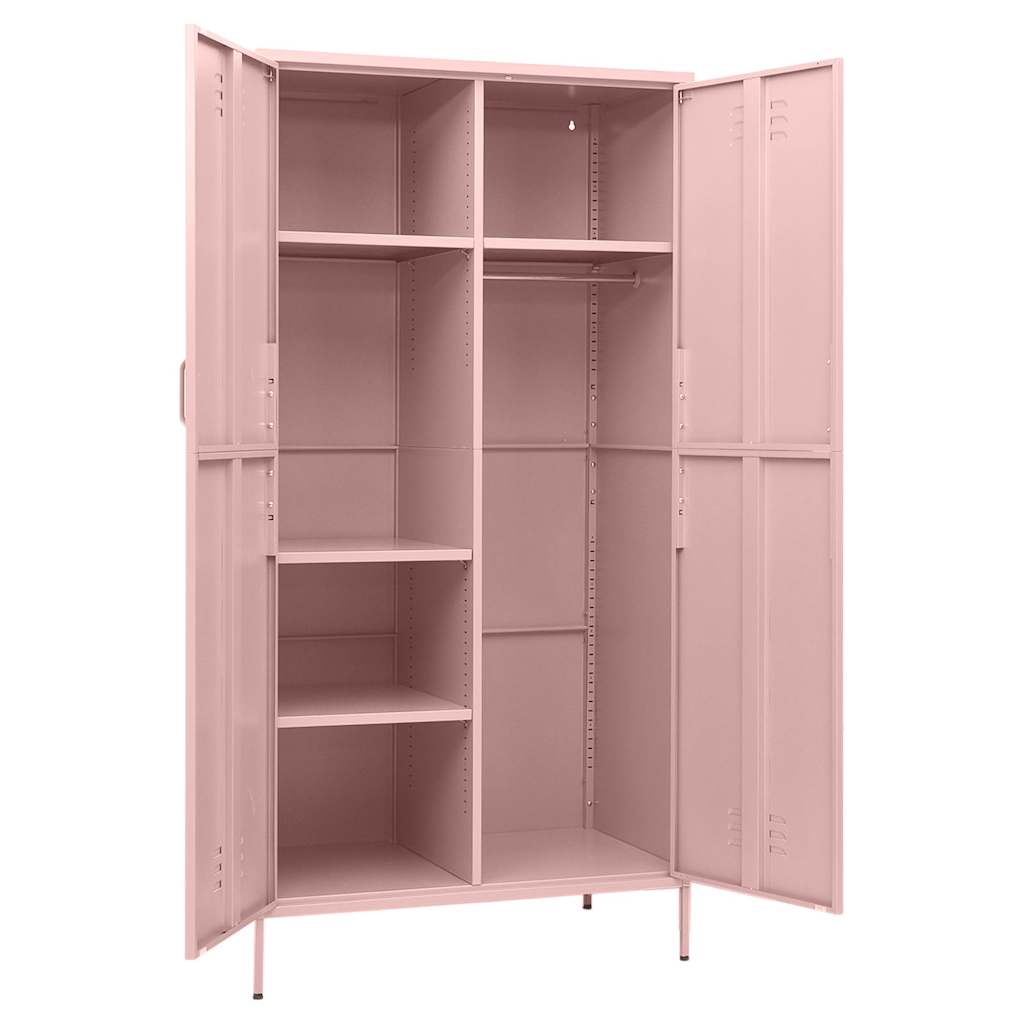 Kleiderschrank Olivgrün 90x50x180 cm Stahl
