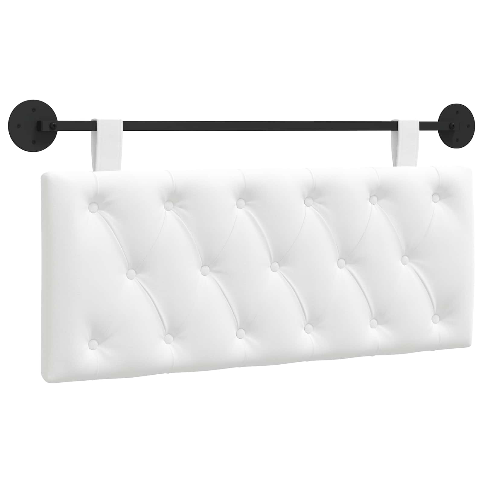 Hängendes Kopfteil Mit LED Licht Wolkengrau Stoff