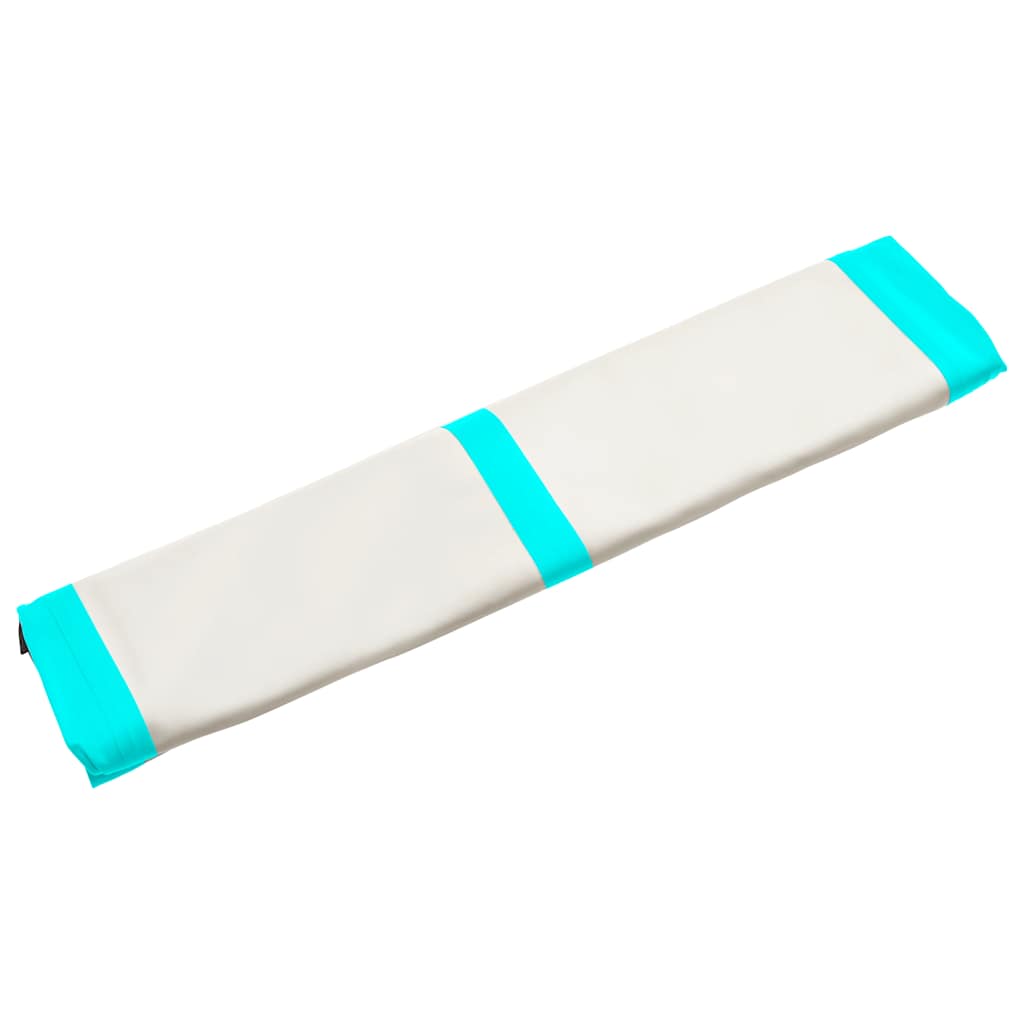 Aufblasbare Gymnastikmatte mit Pumpe 300×100×10 cm PVC Rosa