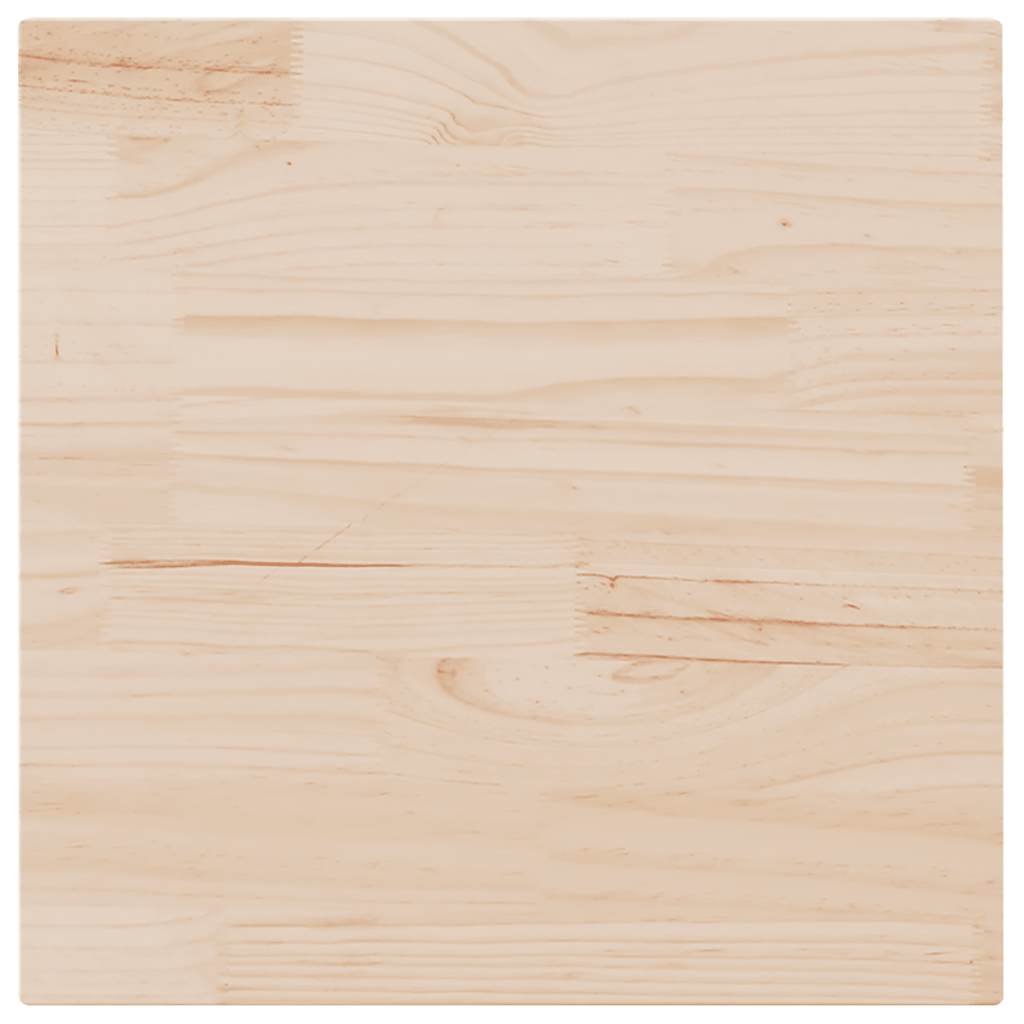 Tischplatte Weiß 40x40x2,5 cm Massivholz Kiefer Quadratisch
