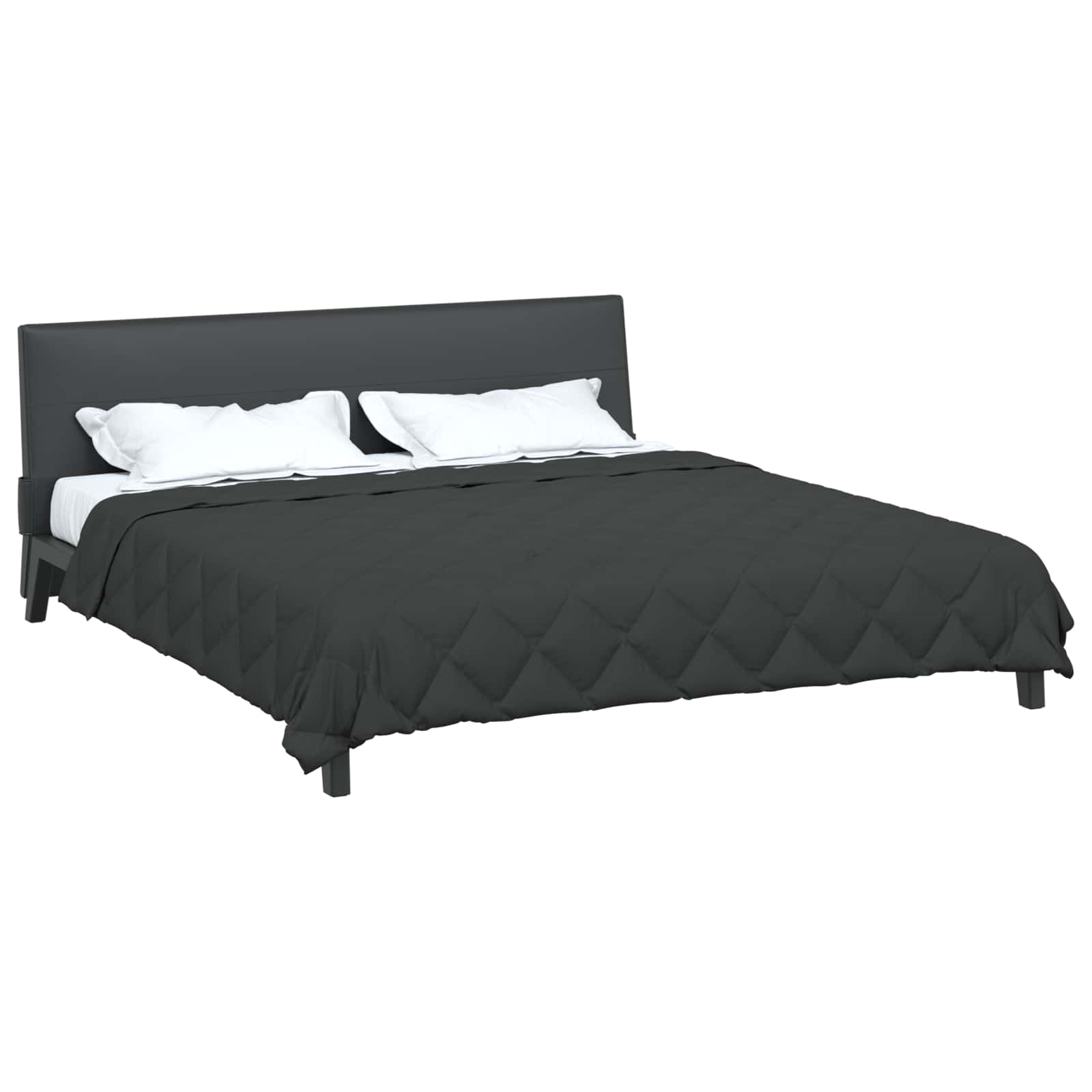 Sommerdecke Anthrazit 200 x 135 cm Mikrofaser