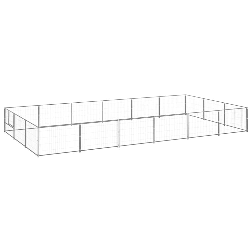 Hundezwinger Schwarz 4 m² Stahl