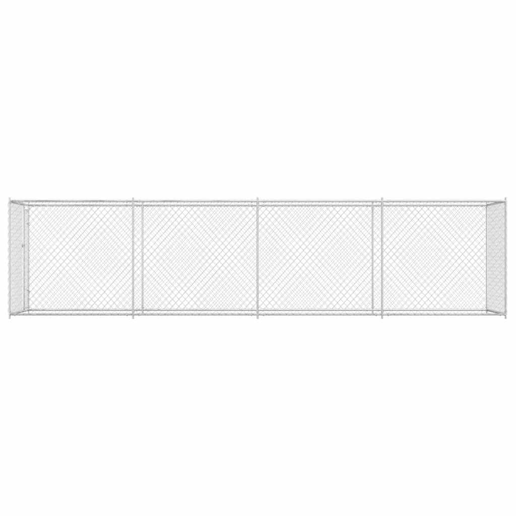 Outdoor-Hundezwinger mit Überdachung 382x192x225 cm