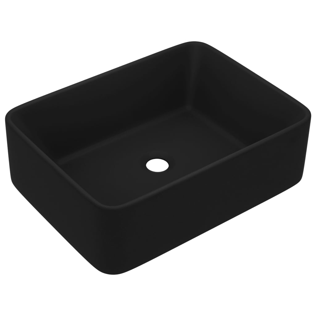 Luxus-Waschbecken Matt Weiß 41x30x12 cm Keramik