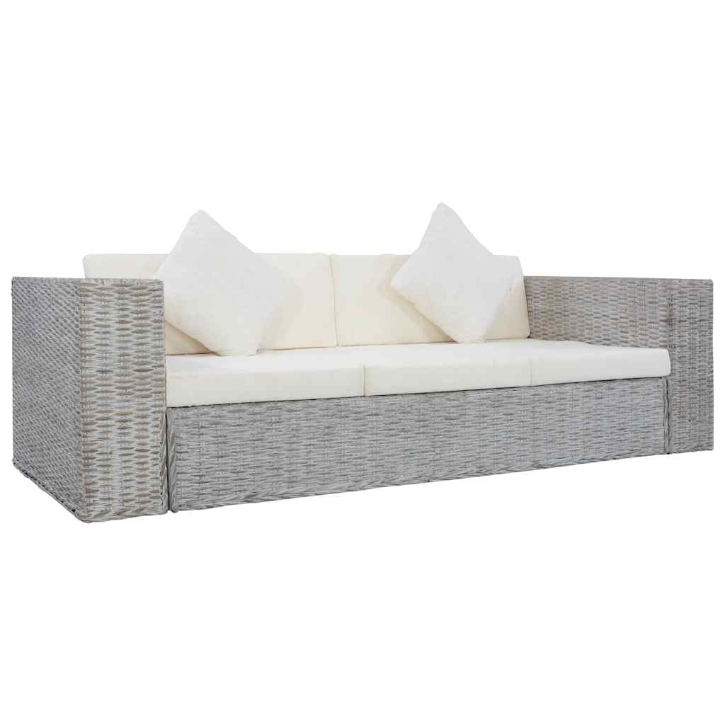 2-Sitzer Sofa Echtes Rattan