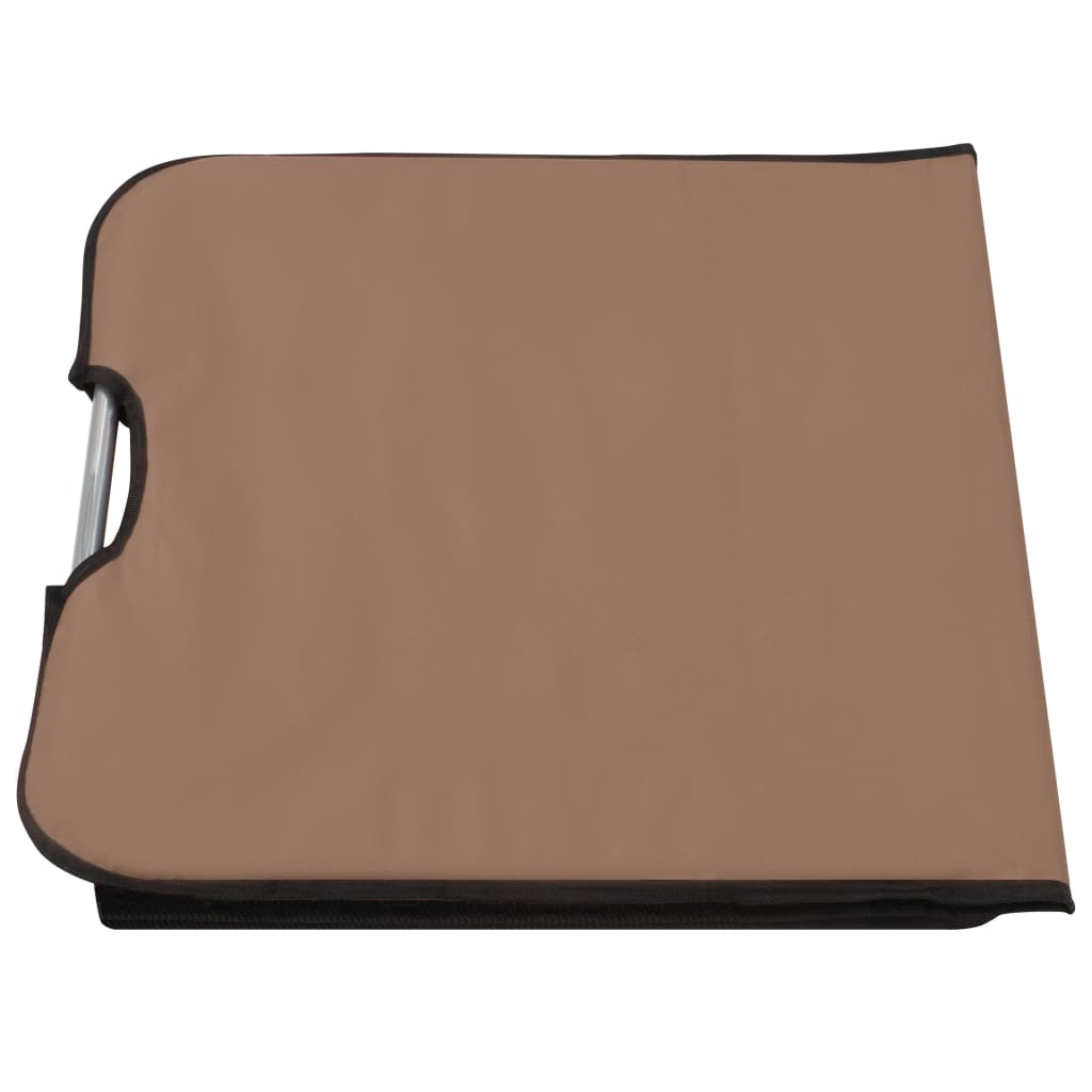 Klappbare Strandmatte 2 Stk. Stahl und Stoff Blau