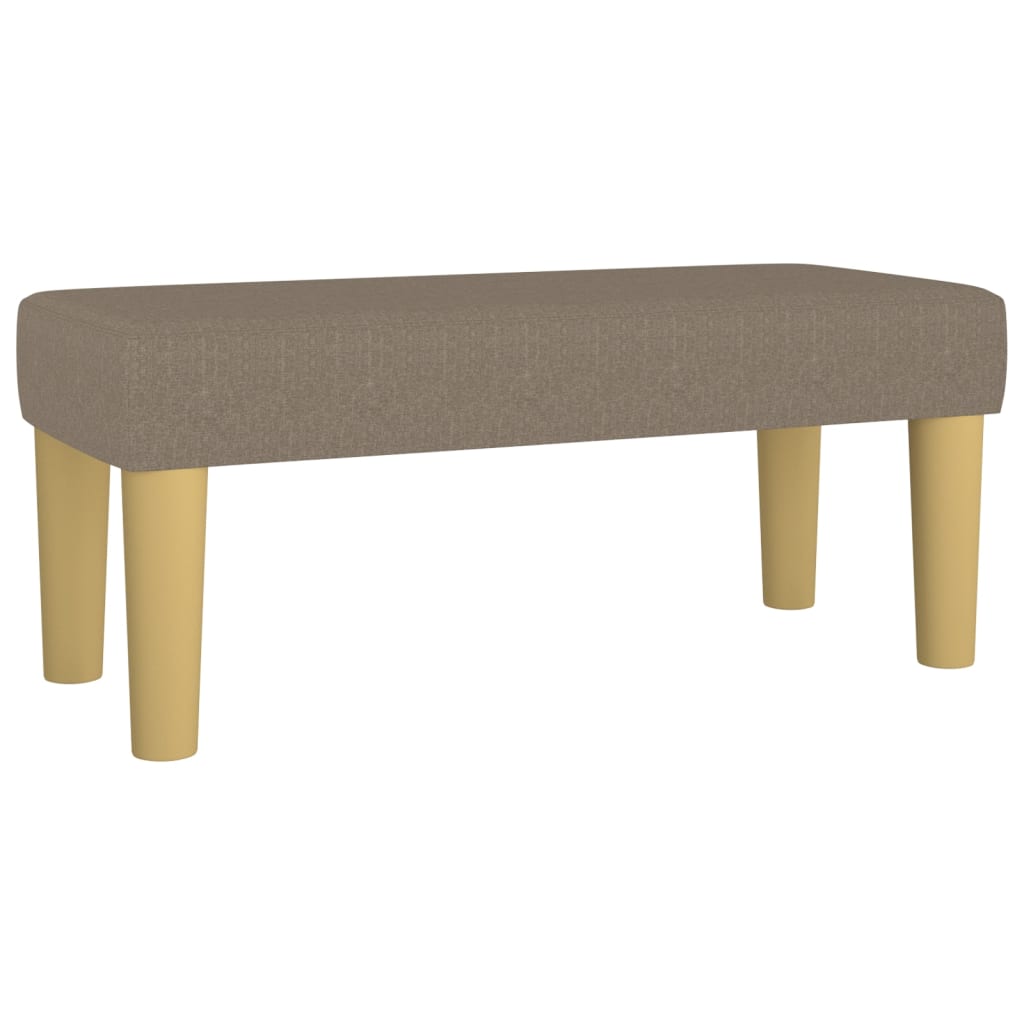 Sitzbank Hellgrau 70x30x30 cm Stoff