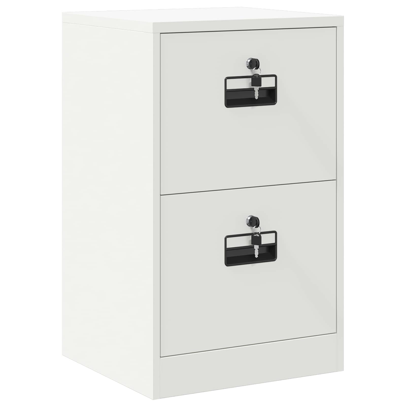 Aktenschrank 2 pcs Schwarz 44 x 50 x 139 cm Kaltgewalzter Stahl