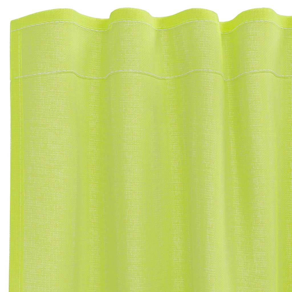 Voile Vorhänge mit Ösen 2 Stk. Apfelgrün 140x140 cm