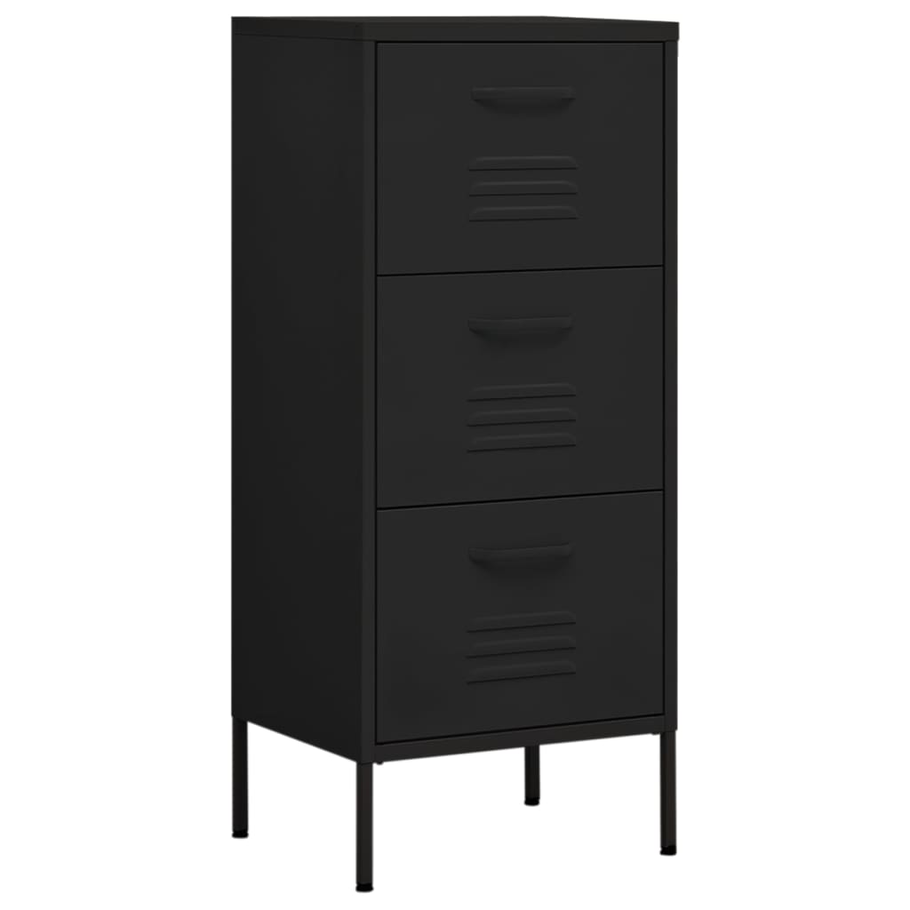 Beistellschrank Olivgrün 42,5x35x101,5 cm Stahl