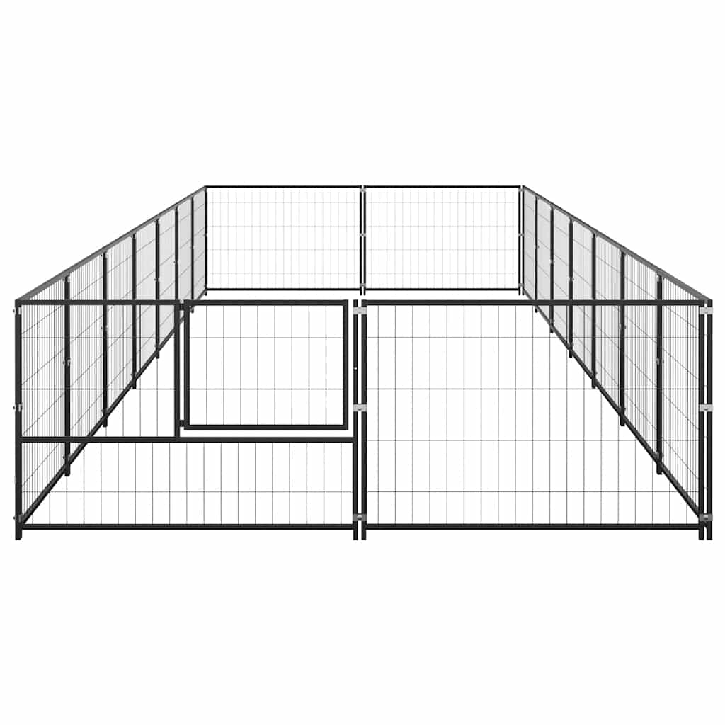 Hundezwinger Schwarz 4 m² Stahl
