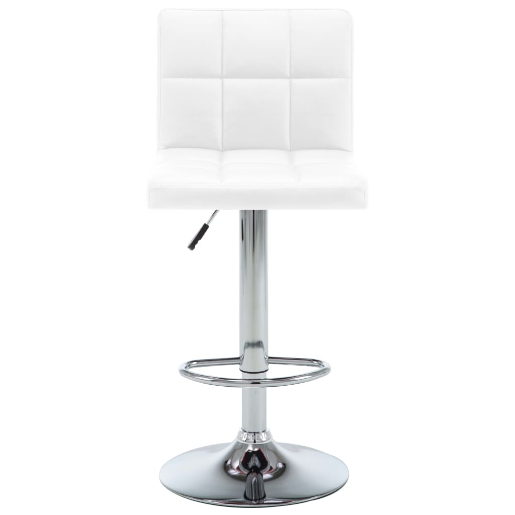 Barhocker 2 Stk. Weinrot Kunstleder
