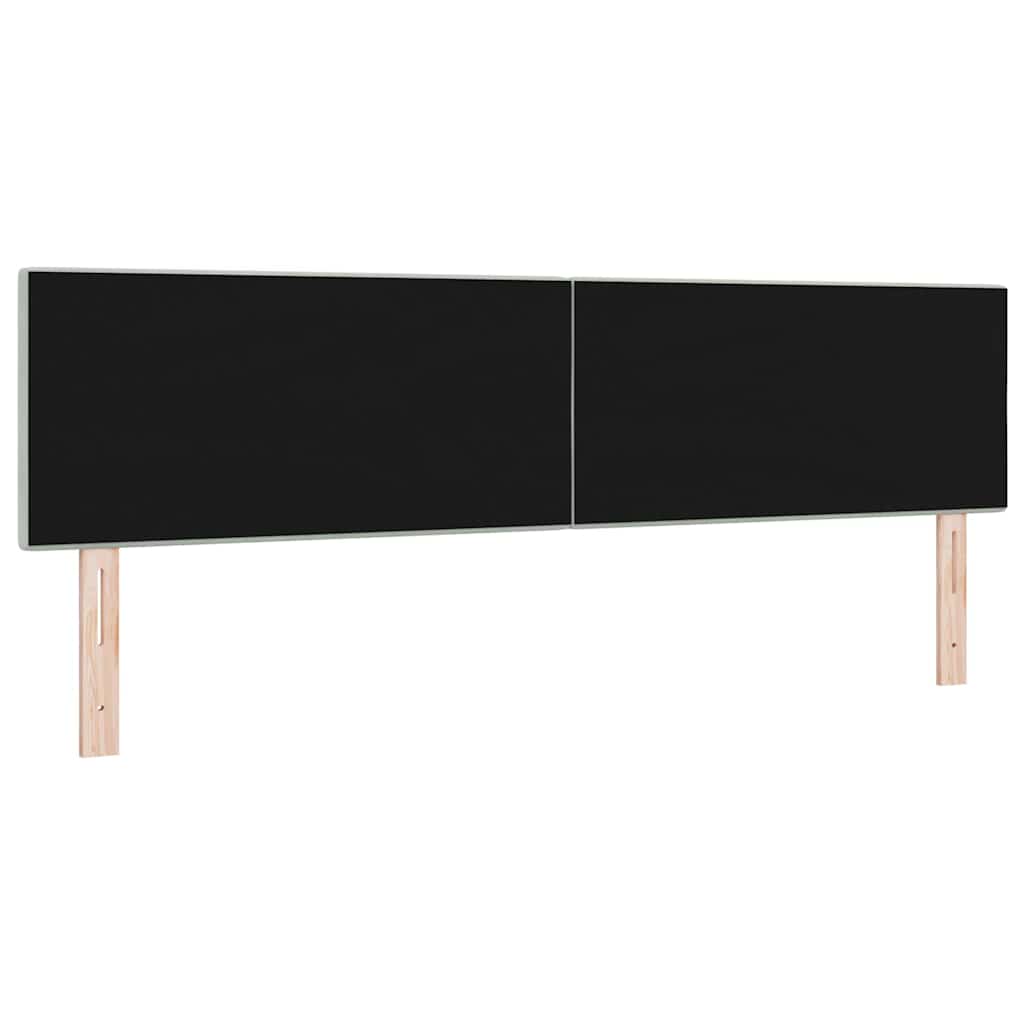 Kopfteil Hellgrau 80 cm Samt