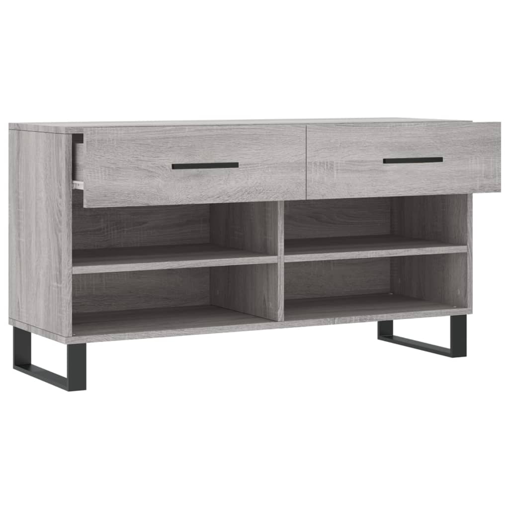 Schuhbank Weiß 102x35x55 cm Holzwerkstoff