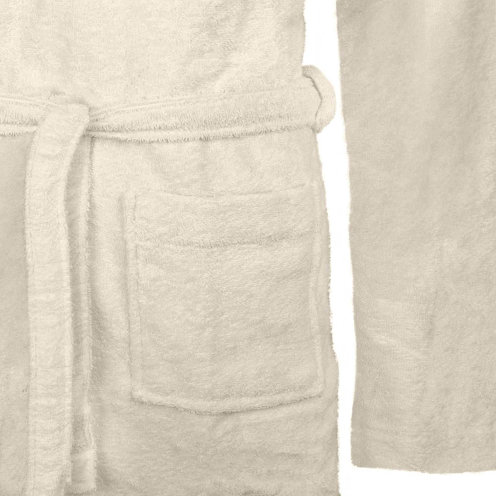 Bademantel KINN Weiß S Baumwolle