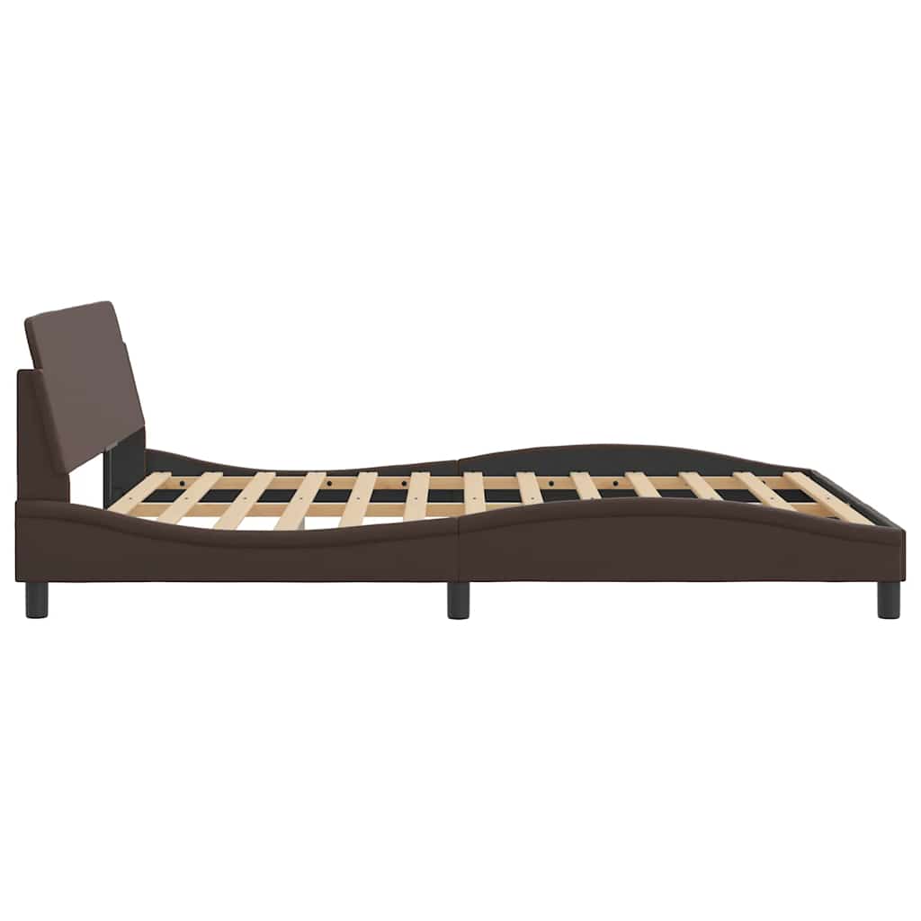 Bettgestell "Dover" Schwarz 80x200 cm Kunstleder
