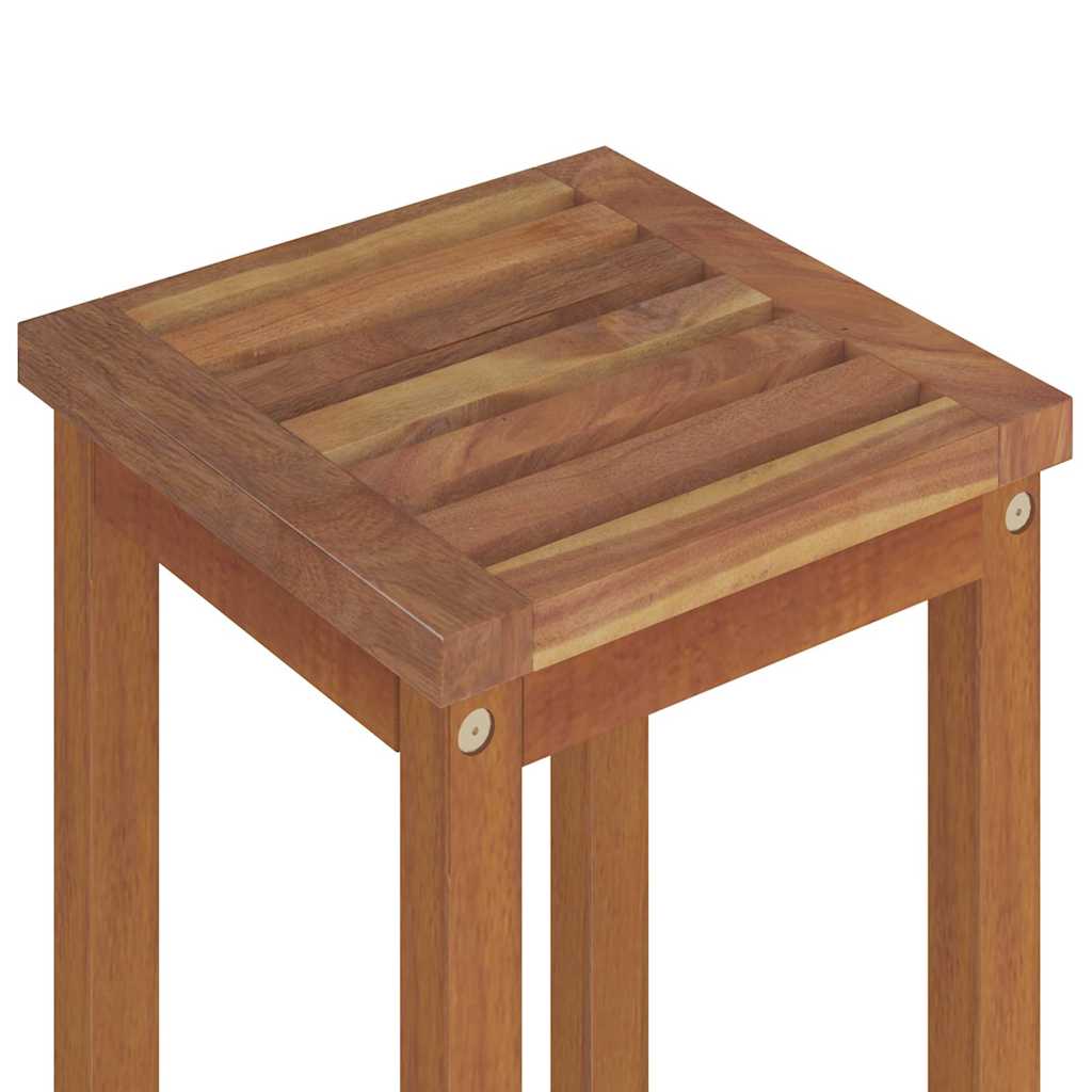 Barhocker 2 Stk. Massivholz Akazie