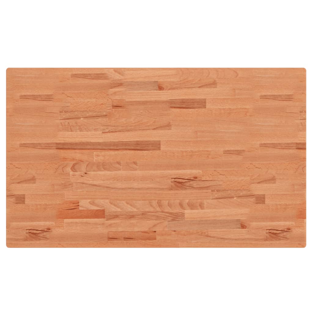 Tischplatte 80x40x1,5 cm Rechteckig Massivholz Buche