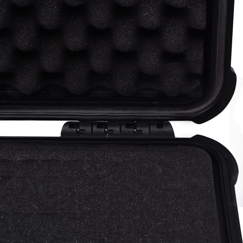 Koffer für Flugreise Tragbar Schwarz 46,5x21,5x17,5 cm PP