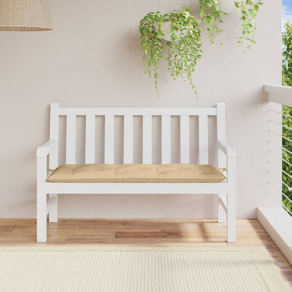 Gartenbank-Auflage Melange Anthrazit 100x50x7 cm Stoff