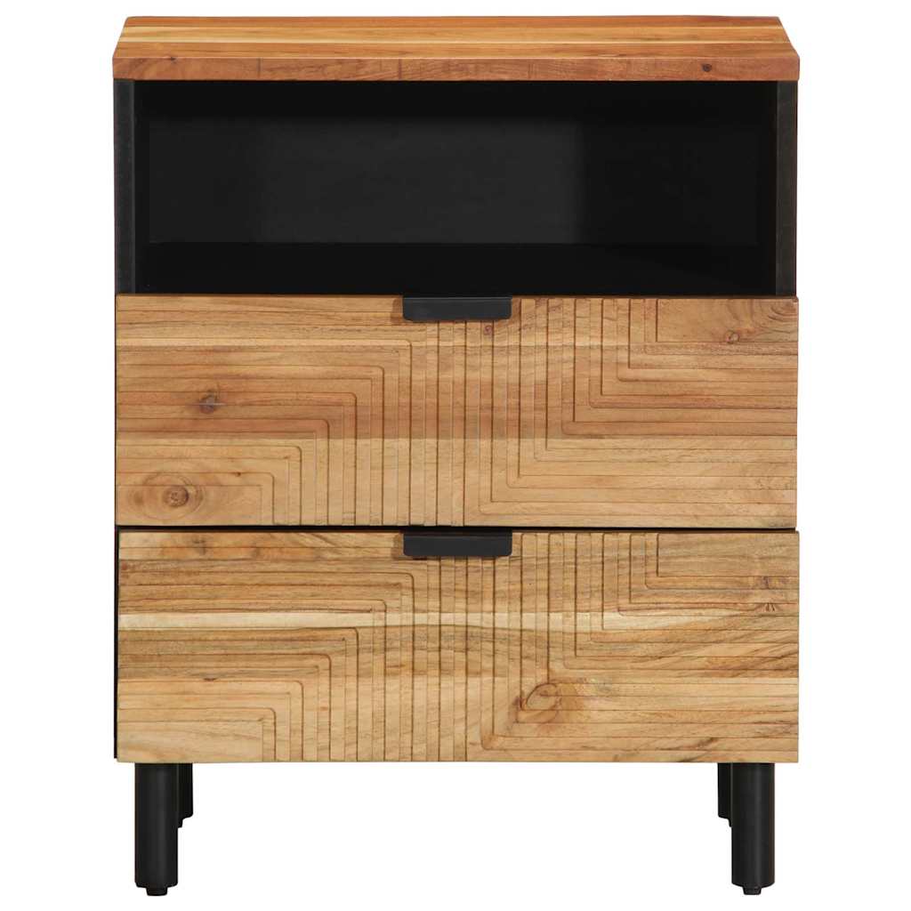 Bettschrank Braun 50 x 33 x 62 cm Massivholz Akazie