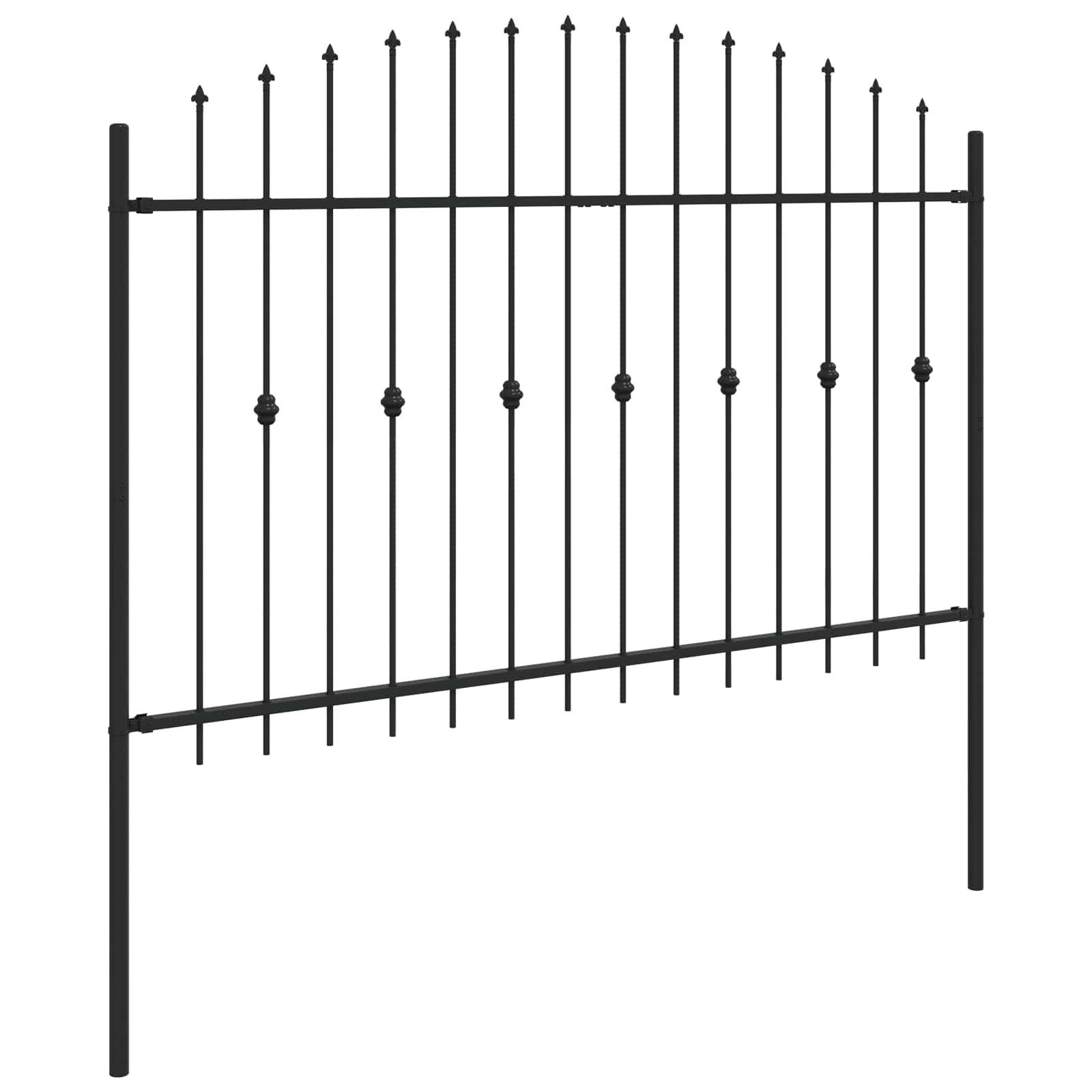 Spießzaun Asten Schwarz