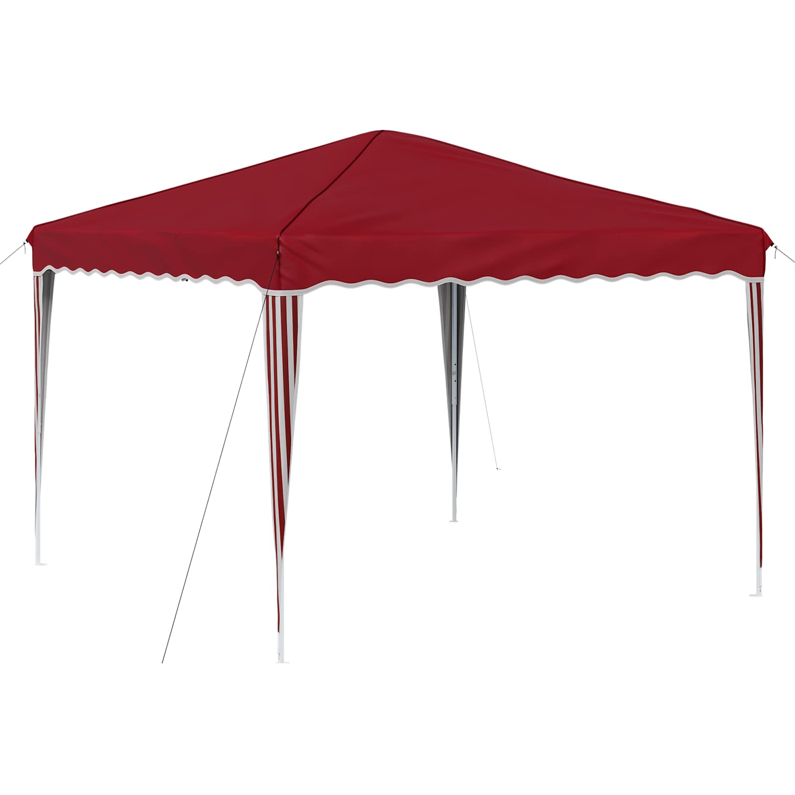 Pop-up Partyzelt 288 x 288 x 245 cm Creme Oxford-Stoff