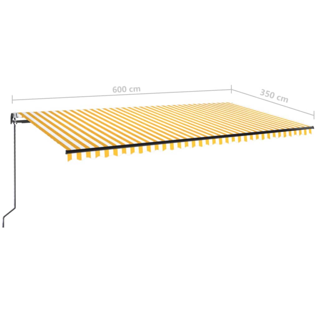 Markise Automatisch Einziehbar 350x250 cm Creme