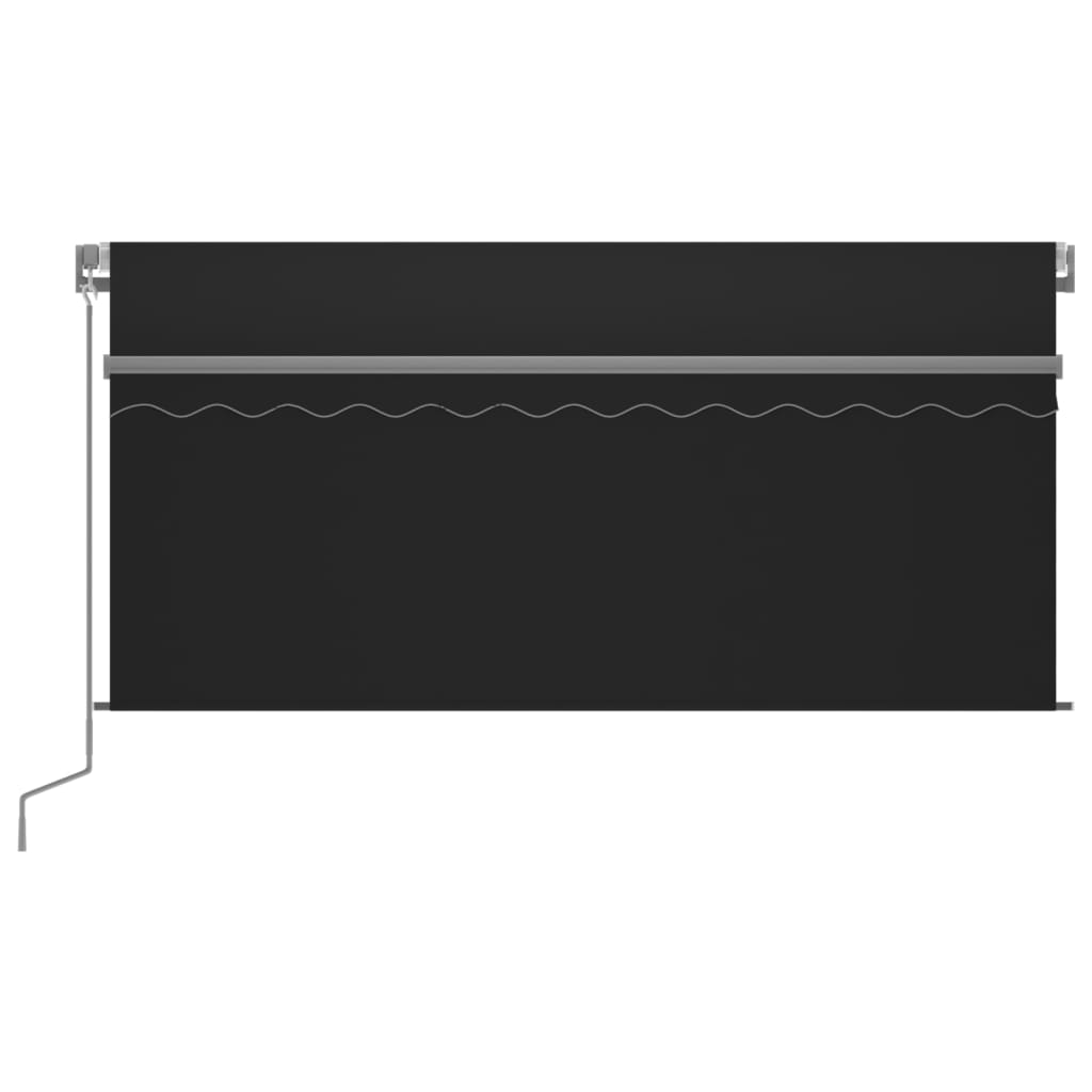 Markise Manuell Einziehbar mit Rollo 3x2,5 m Creme