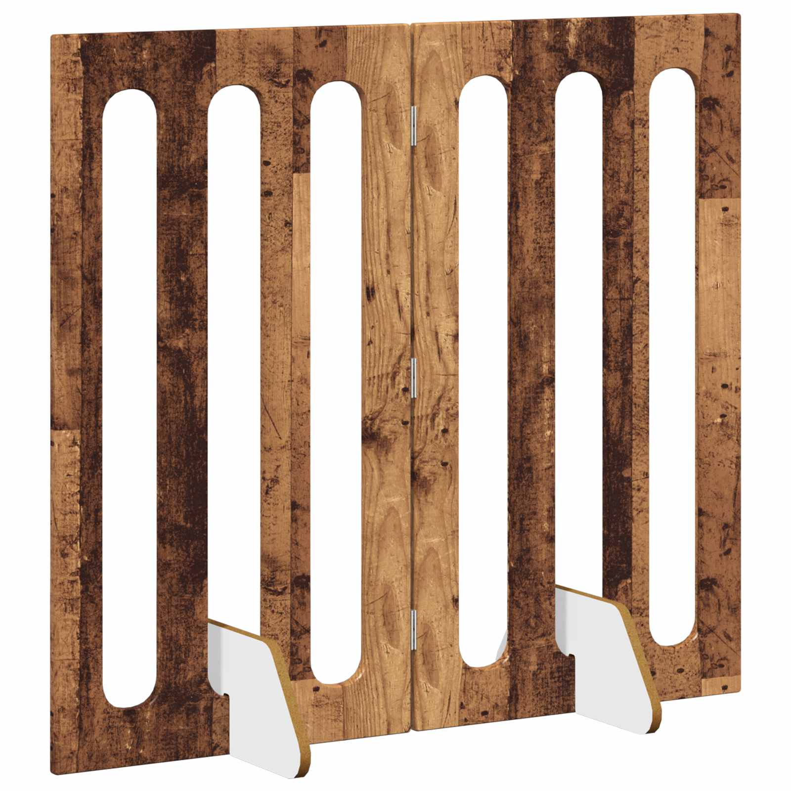 Faltbarer Haustierzaun 2 pcs Weiß 100,5 x 38 x 70 cm
