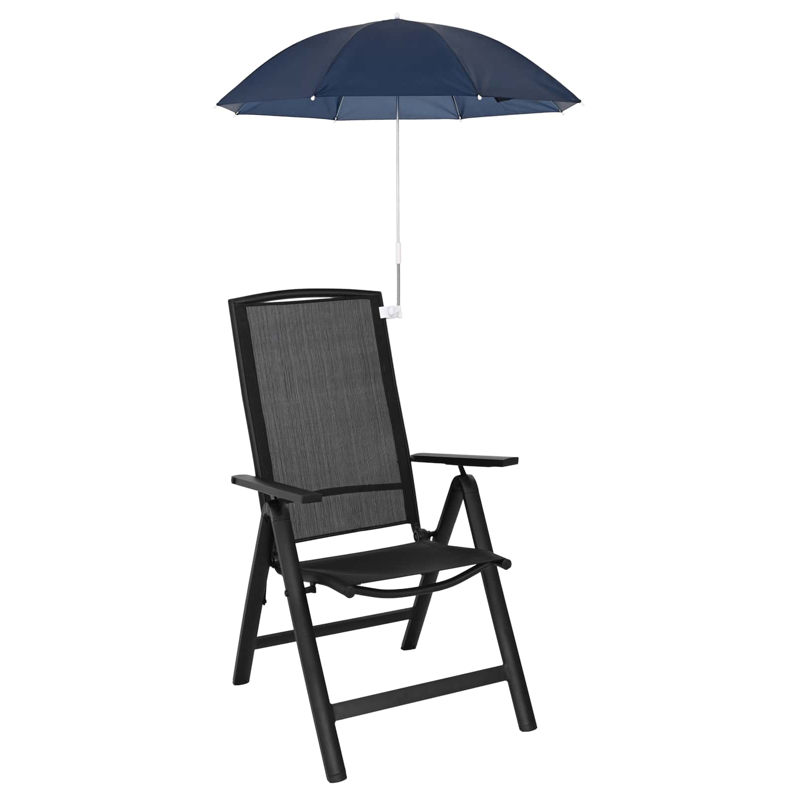 Sonnenschirm mit Klemme 2 pcs Feuersteinrot Ø 105 x 86 cm