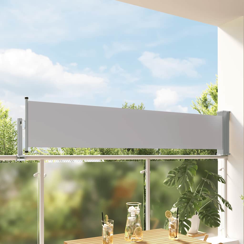 Seitenmarkise 60 x 300 cm 100% Polyester Eisen Stahl