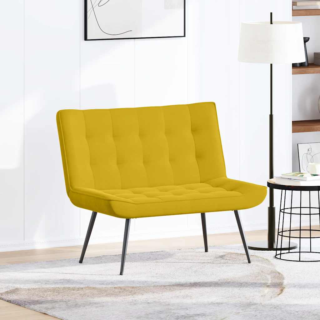 Sitzbank Hellgrau 110x74x84 cm Samt