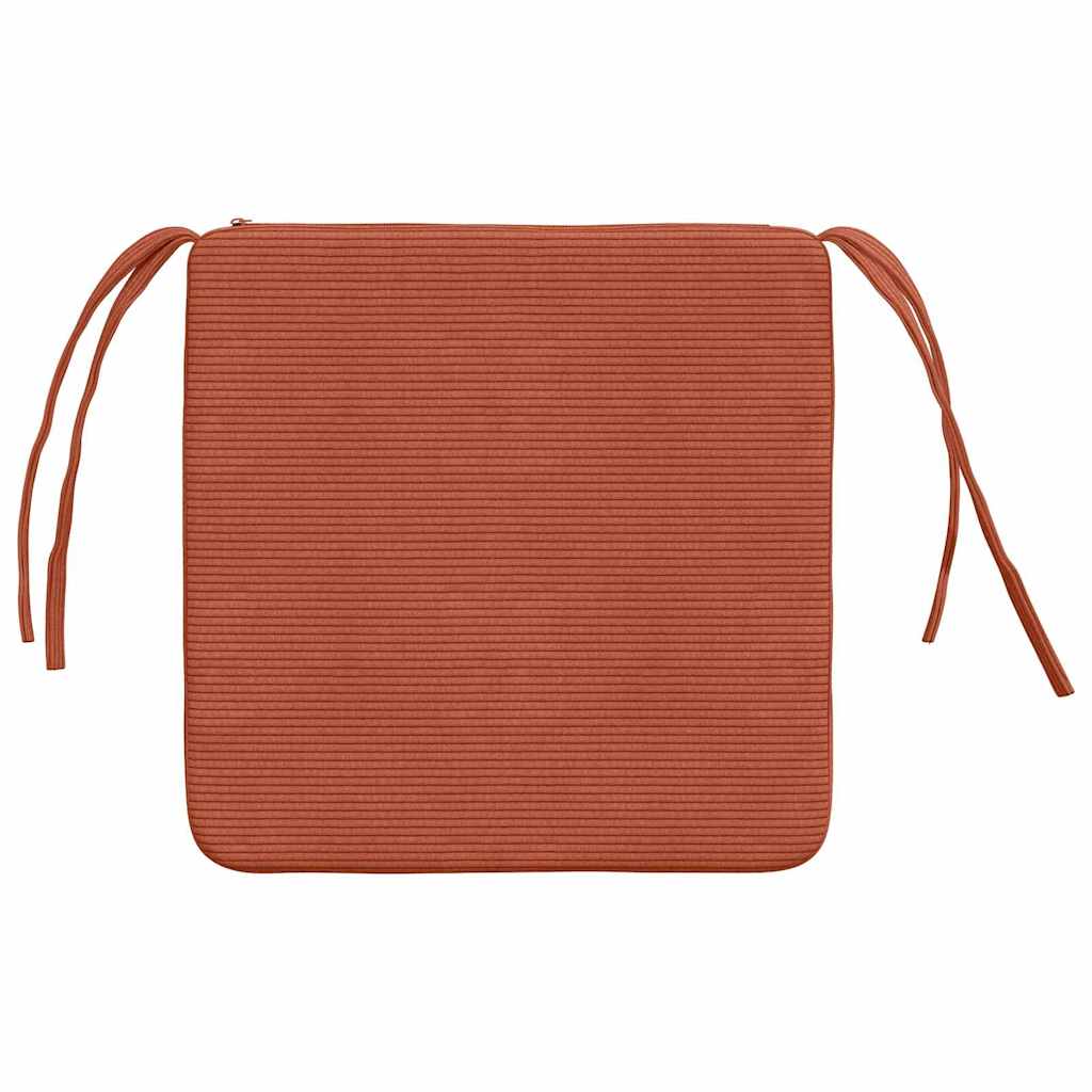 Sitzkissen 4 pcs Hellgrau 40 x 40 x 3 cm Cordstoff