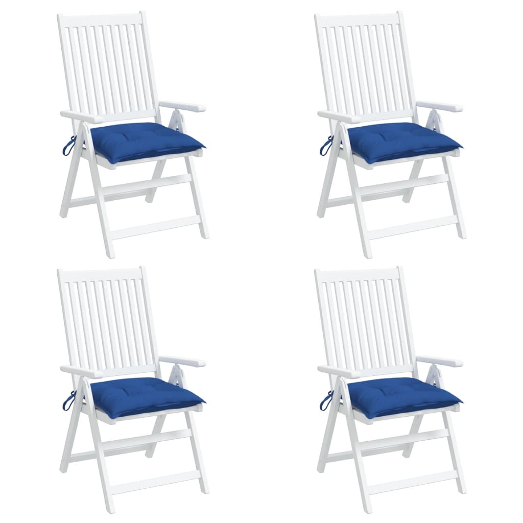 Stuhlkissen 4 Stk. Hellblau 40x40x7 cm Oxford-Gewebe