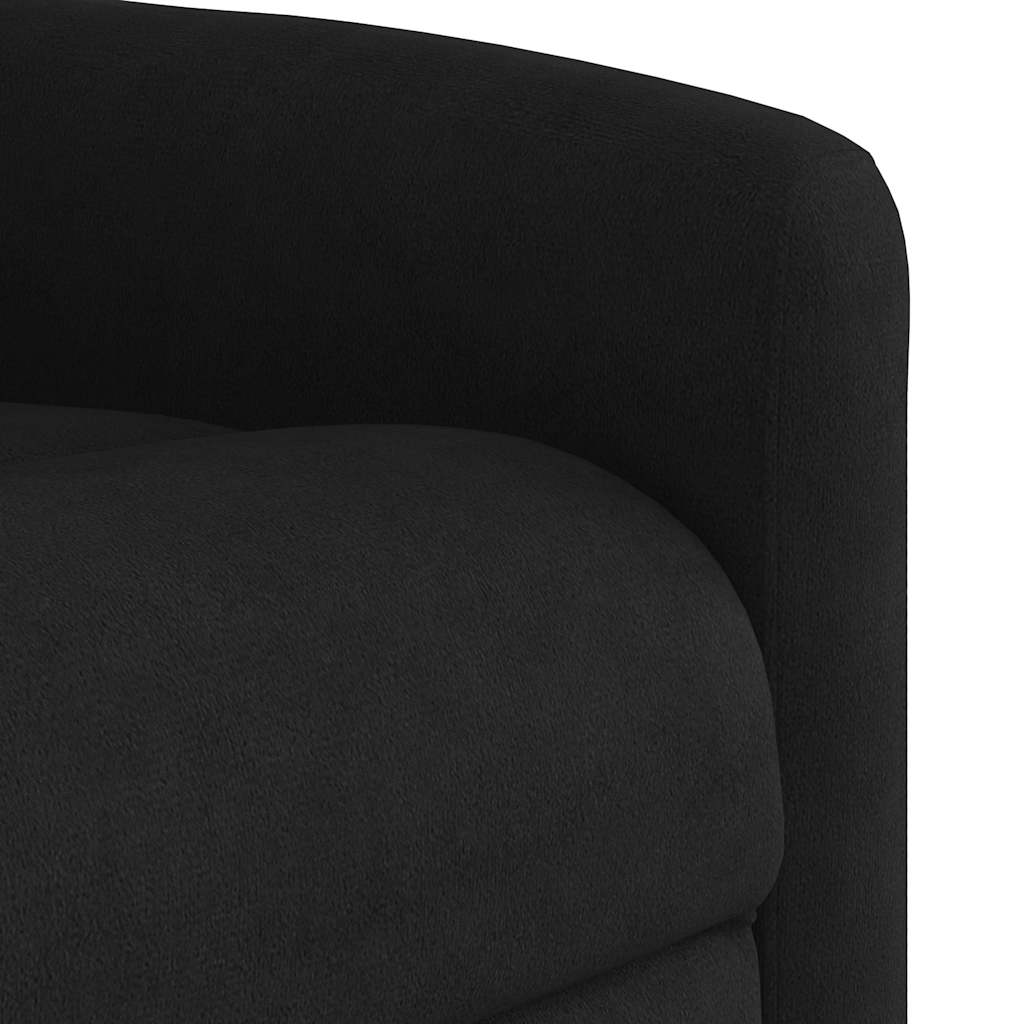 Massagesessel mit Aufstehhilfe Dunkelgrau Mikrofasergewebe