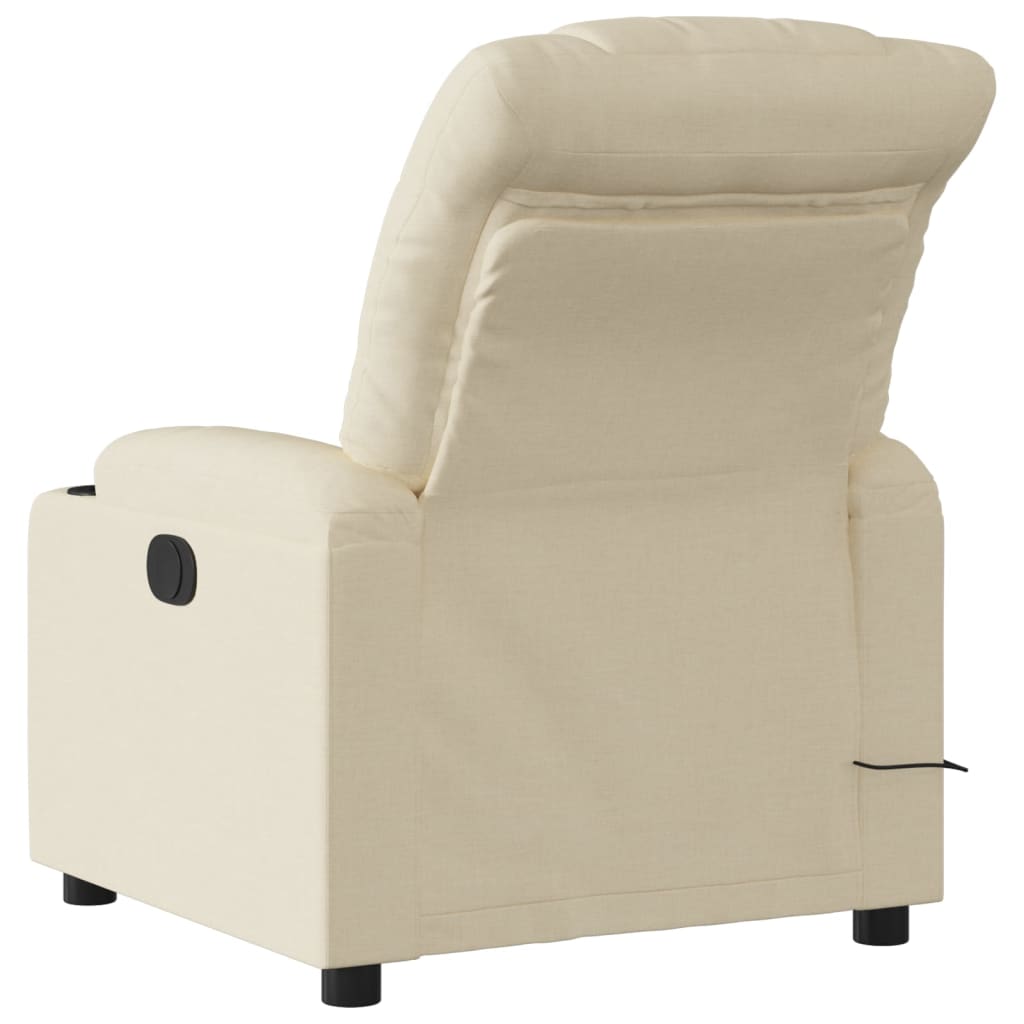 Massage-Relaxsessel, hellgrauer Stoff