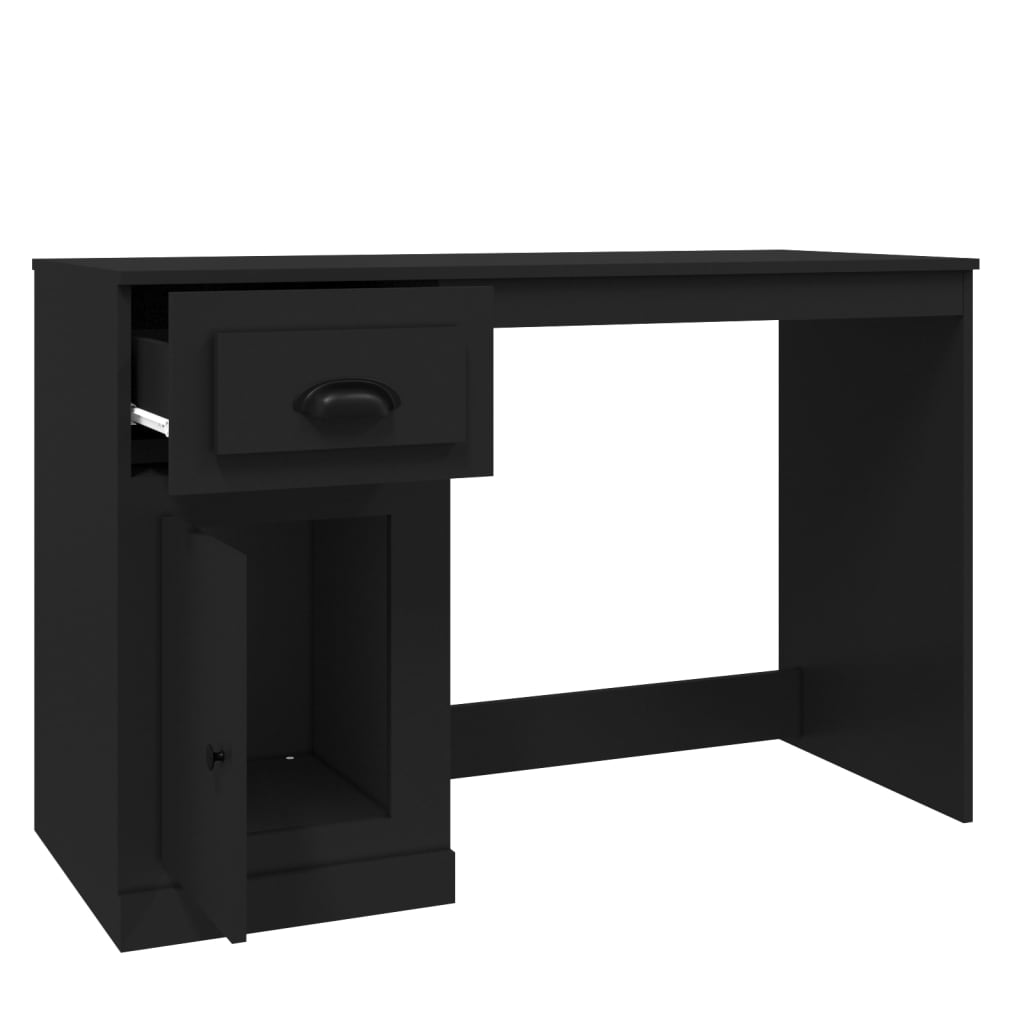 Schreibtisch mit Schublade Weiß 115x50x75 cm Holzwerkstoff