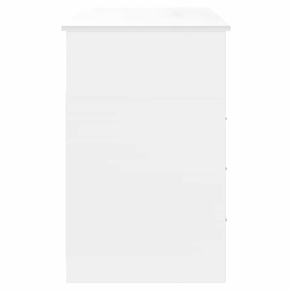 Schreibtisch mit Schubladen Weiß 102x50x76 cm Holzwerkstoff