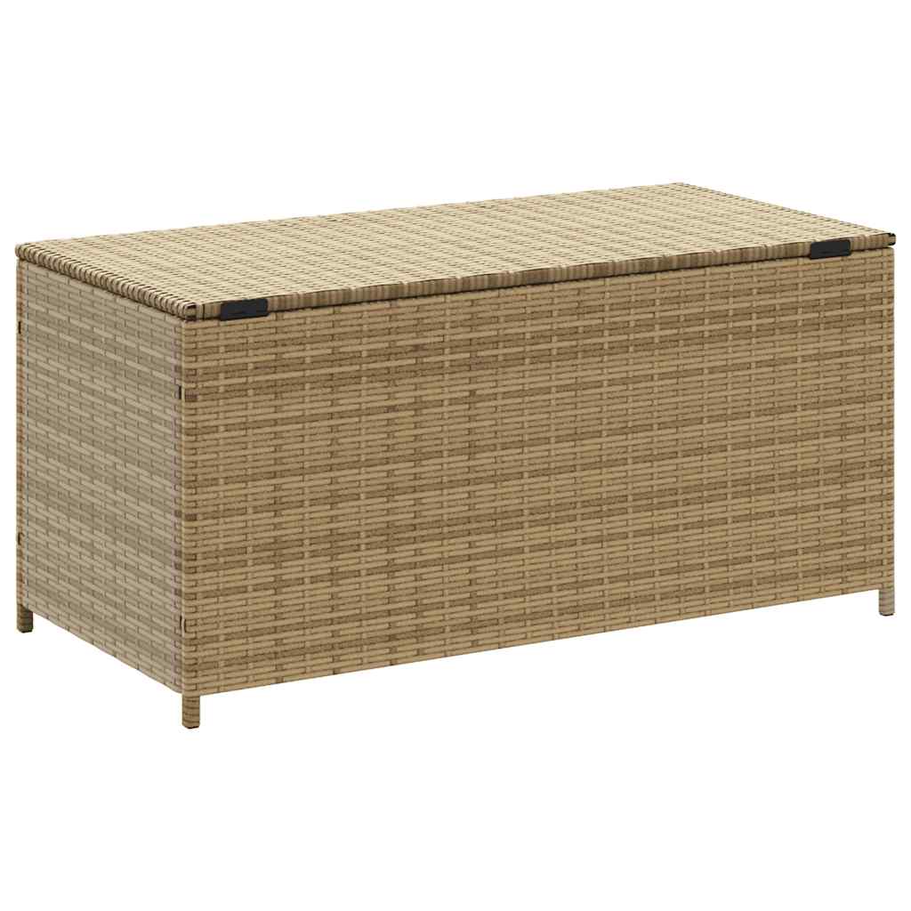 Gartentruhe Schwarz 283L Poly Rattan