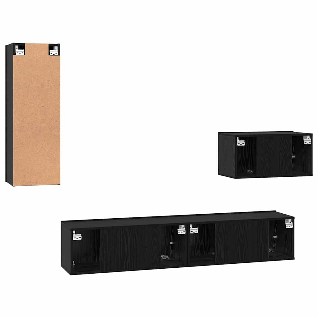 4-tlg. TV-Schrank-Set Sonoma-Eiche Holzwerkstoff